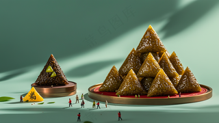 端午节，微观摄影 ，粽子