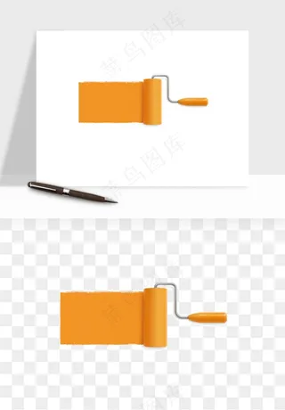 油漆刷子粉刷png免抠