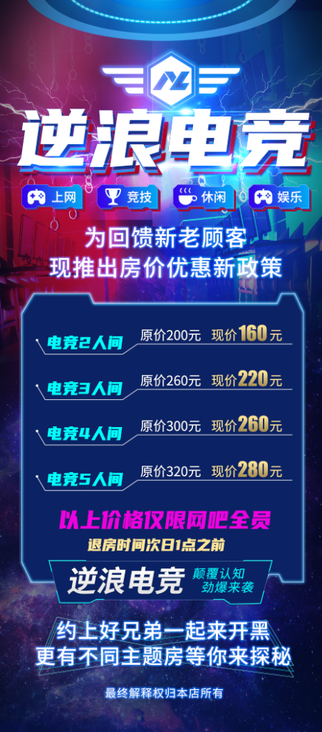 电竞、网咖 网吧海报图片