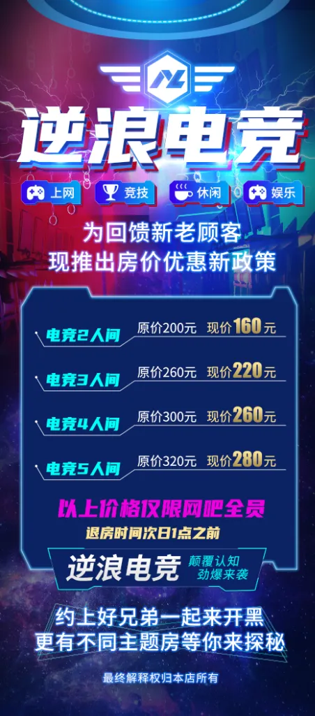 电竞、网咖 网吧海报图片