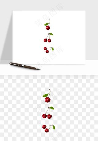 樱桃车厘子水果png免抠