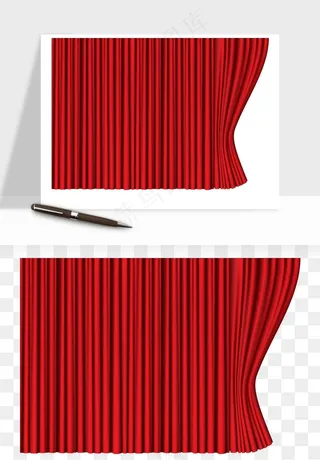 窗帘幕布帷幕png免抠