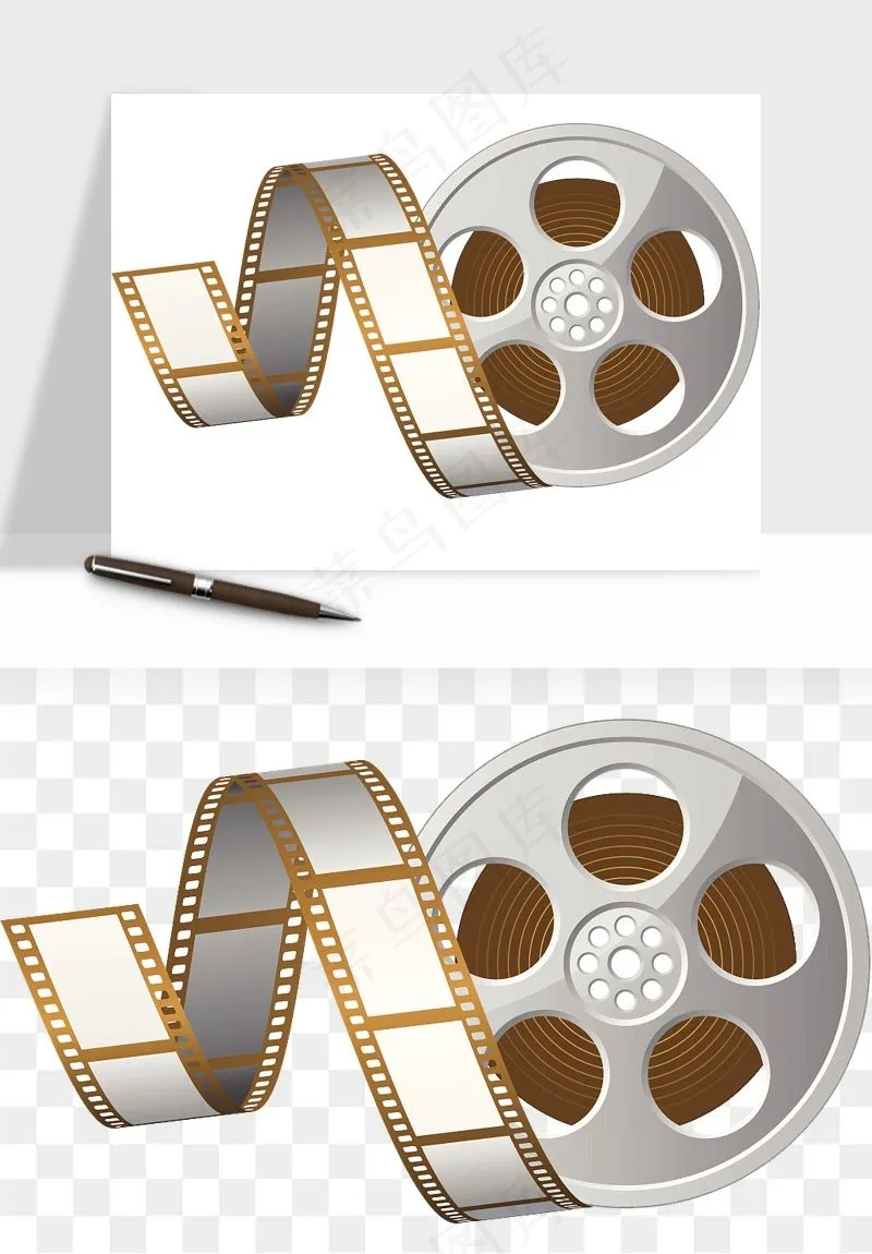 电影黑胶胶片png免抠