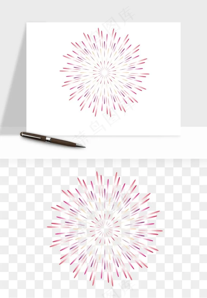 卡通烟花烟火礼花png免抠