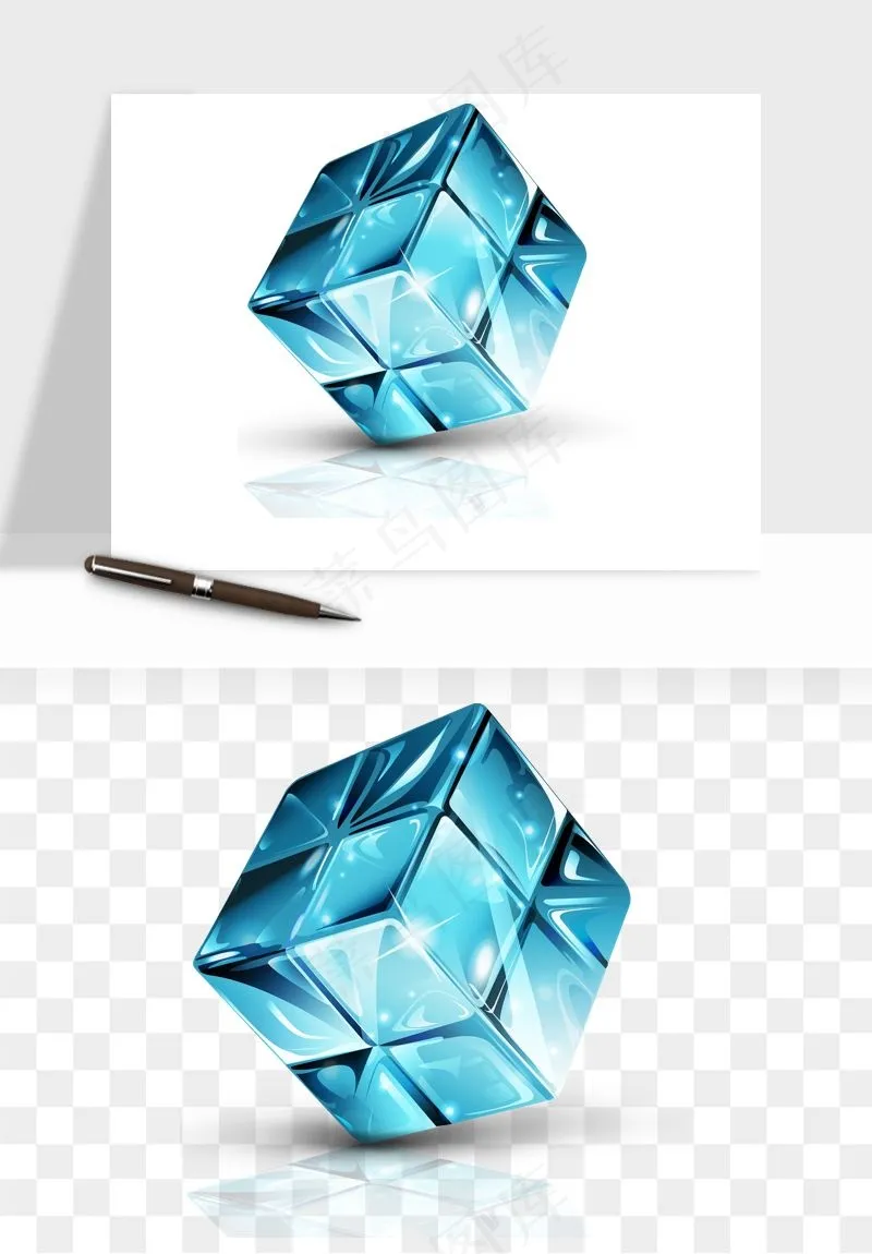 立体创意魔方png免抠