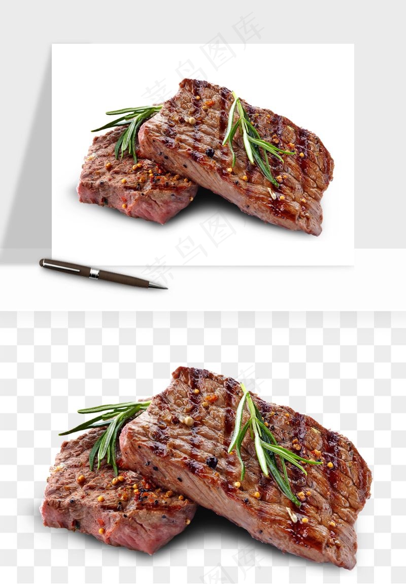 实物烧烤烤肉美食png免抠