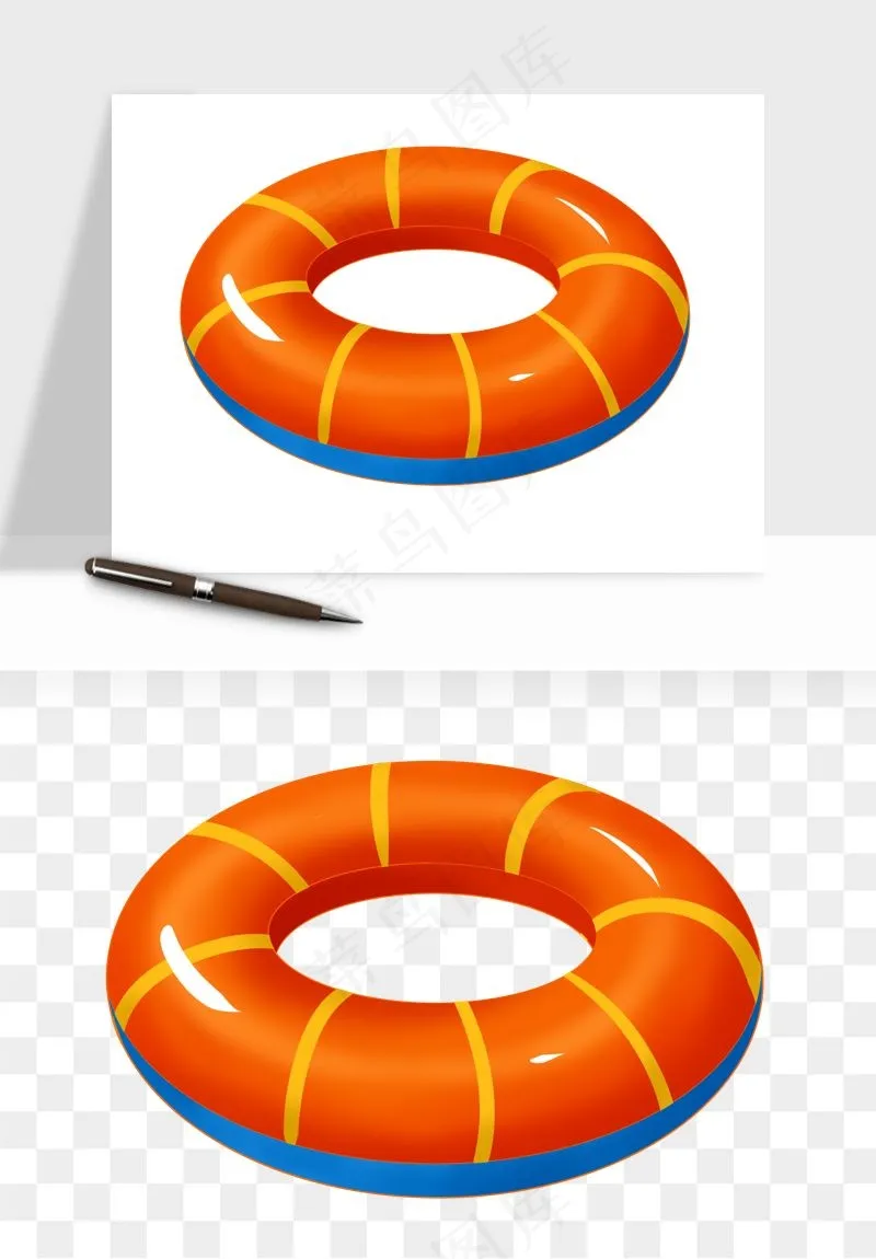 游泳圈png免抠