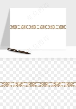 中式边框图案矢量png免抠