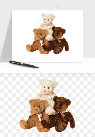 泰迪熊玩具熊png免抠