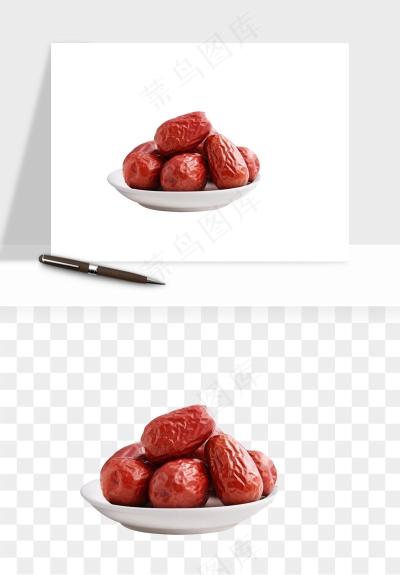 红枣大枣png免抠