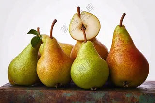 新鲜水果梨子摄影图