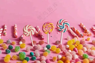 美味的糖果甜蜜摄影图