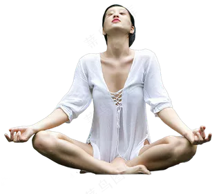 png禅修打坐人物