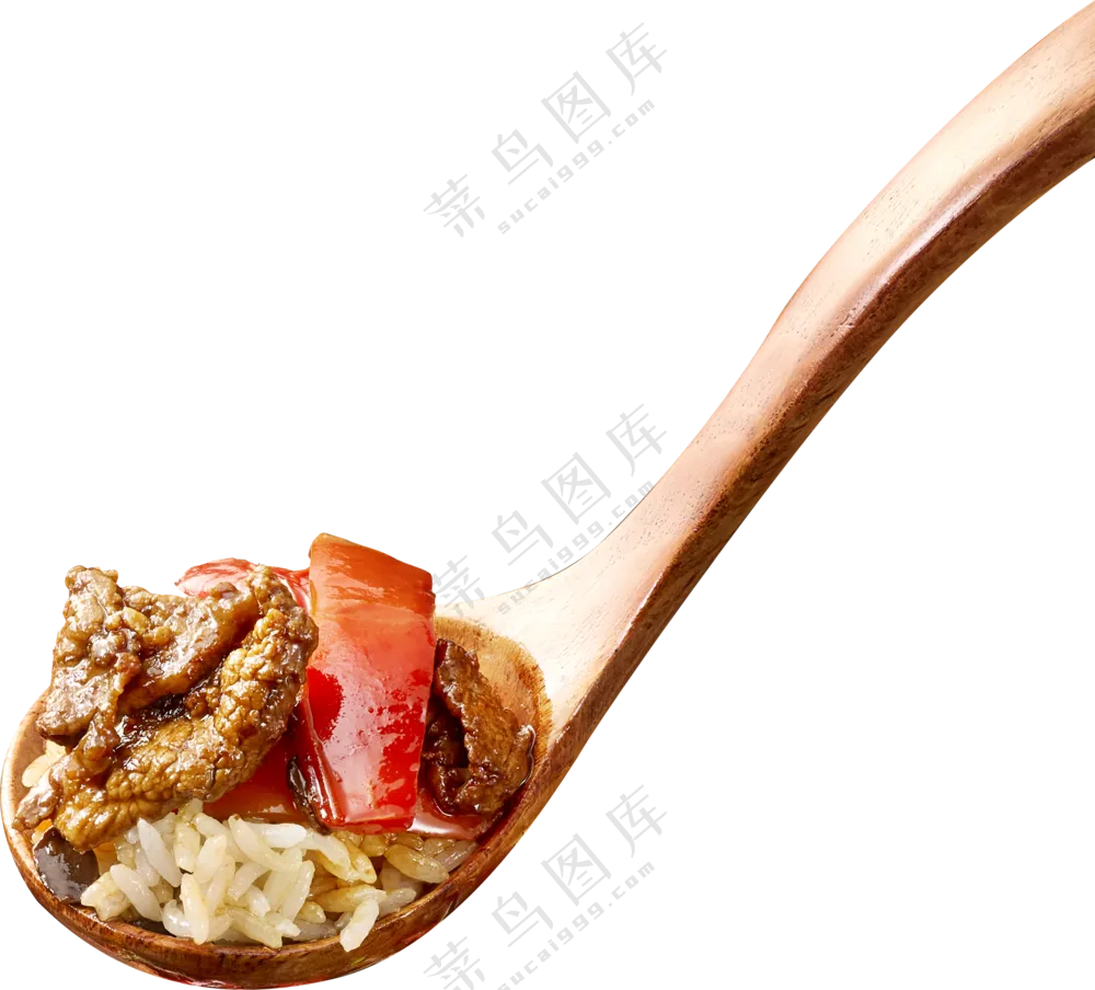 木勺里的饭菜