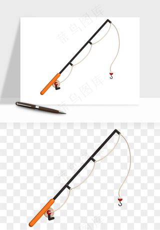 钓鱼竿png免抠