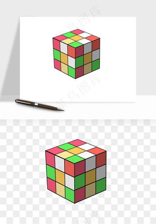 游戏魔方玩具png免抠