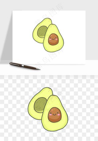 牛油果水果png免抠