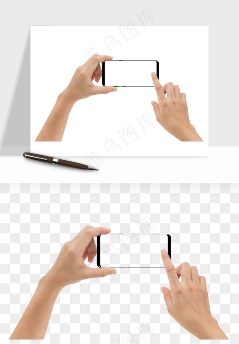 手拿手机素材png免抠