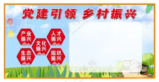 党建引领 乡村振兴乡村振兴广告党建引领海报