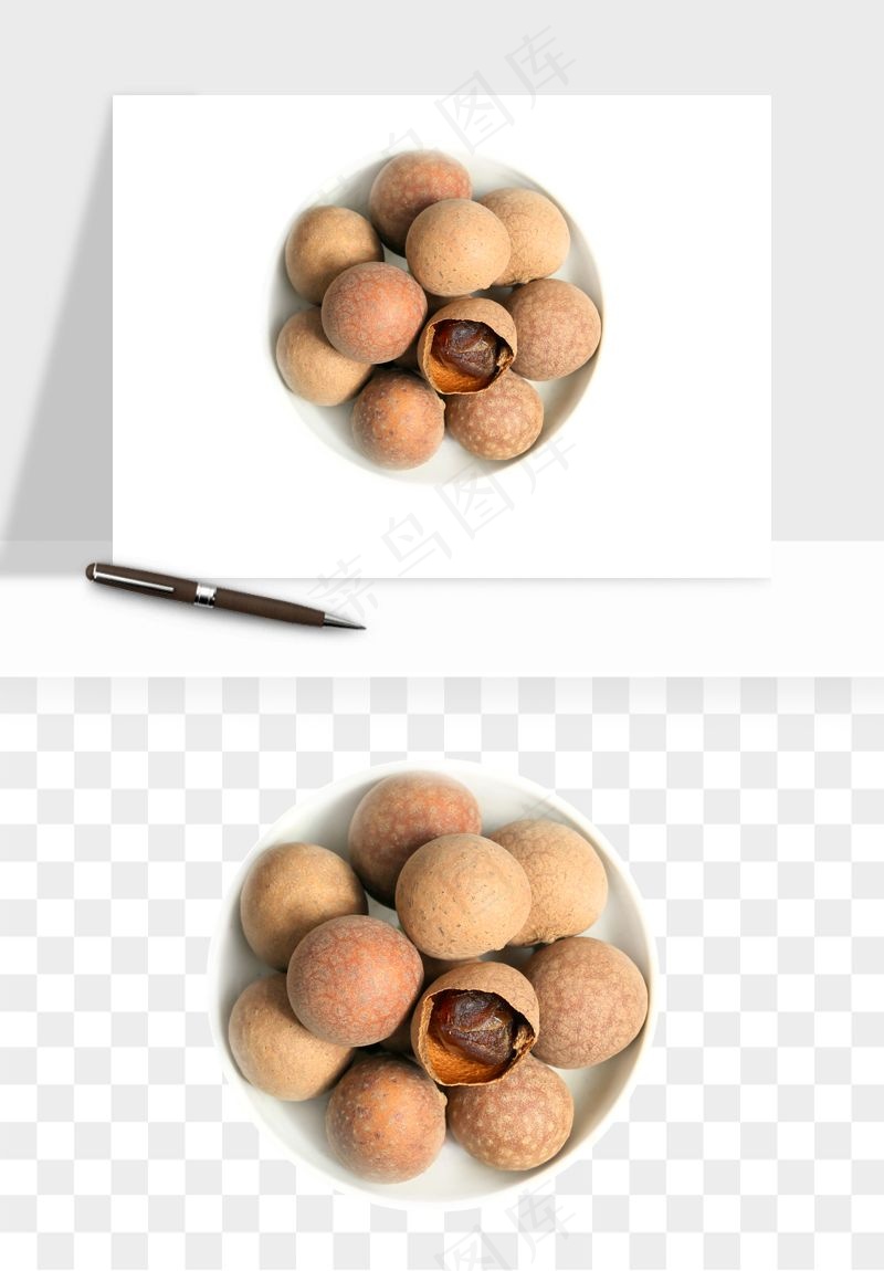龙眼桂圆水果png免抠