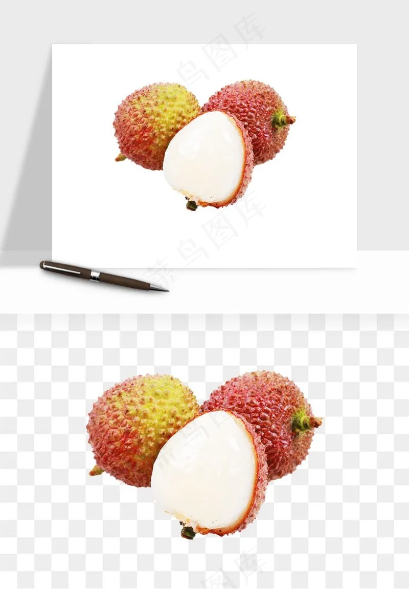 荔枝妃子笑水果png免抠