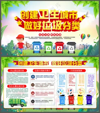 创建卫生城市宣传栏