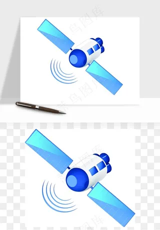 手绘卫星导航矢量png免抠图