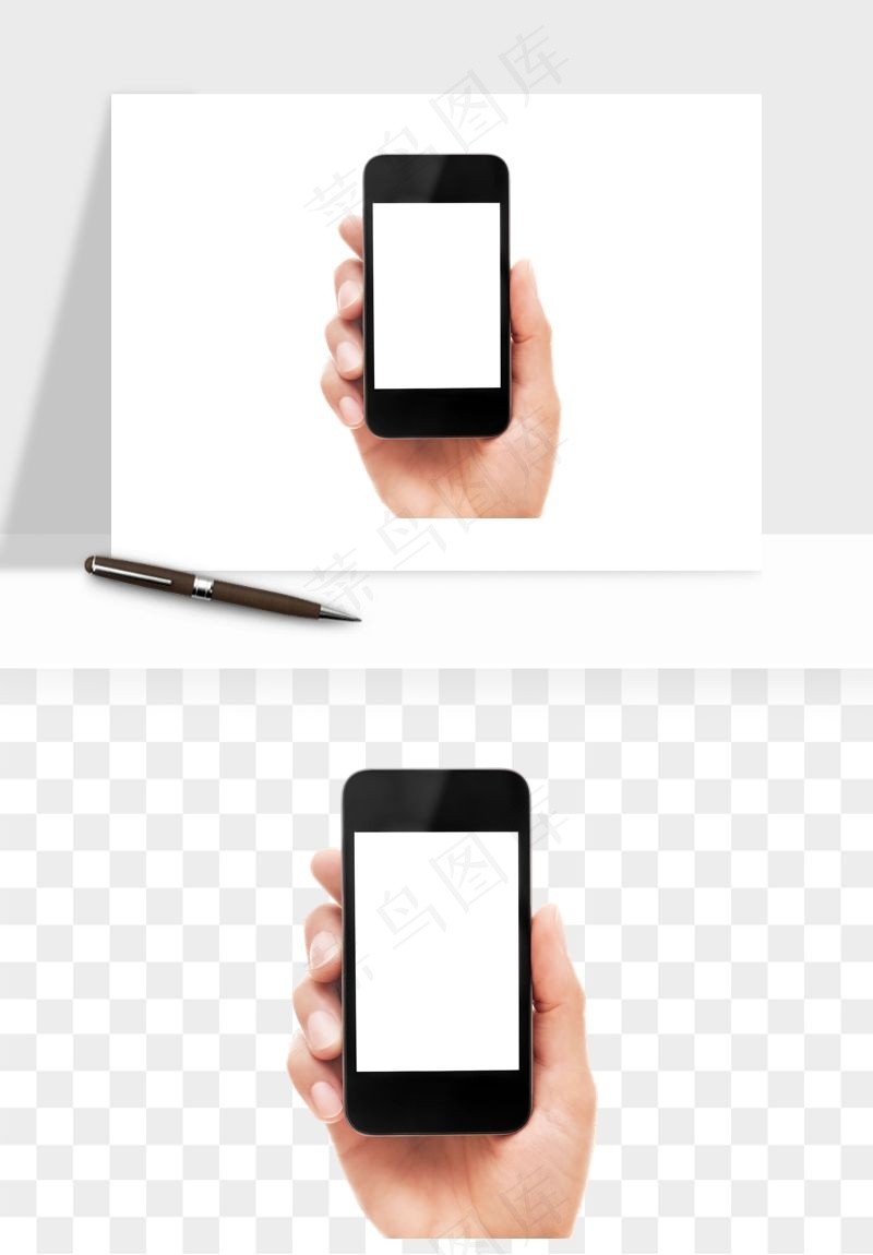 手拿手机素材png免抠