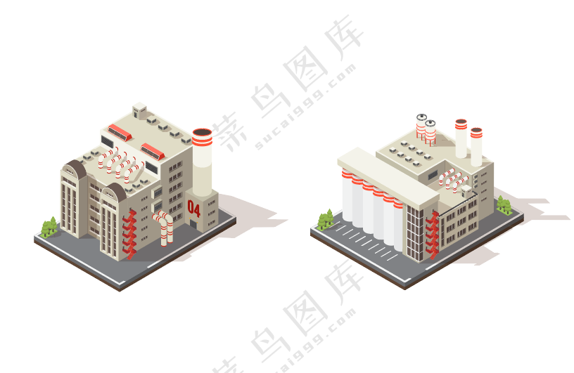 工厂1 矢量图 加工厂