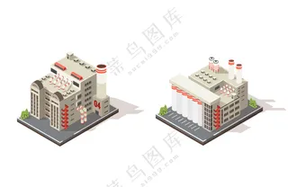 工厂1 矢量图 加工厂