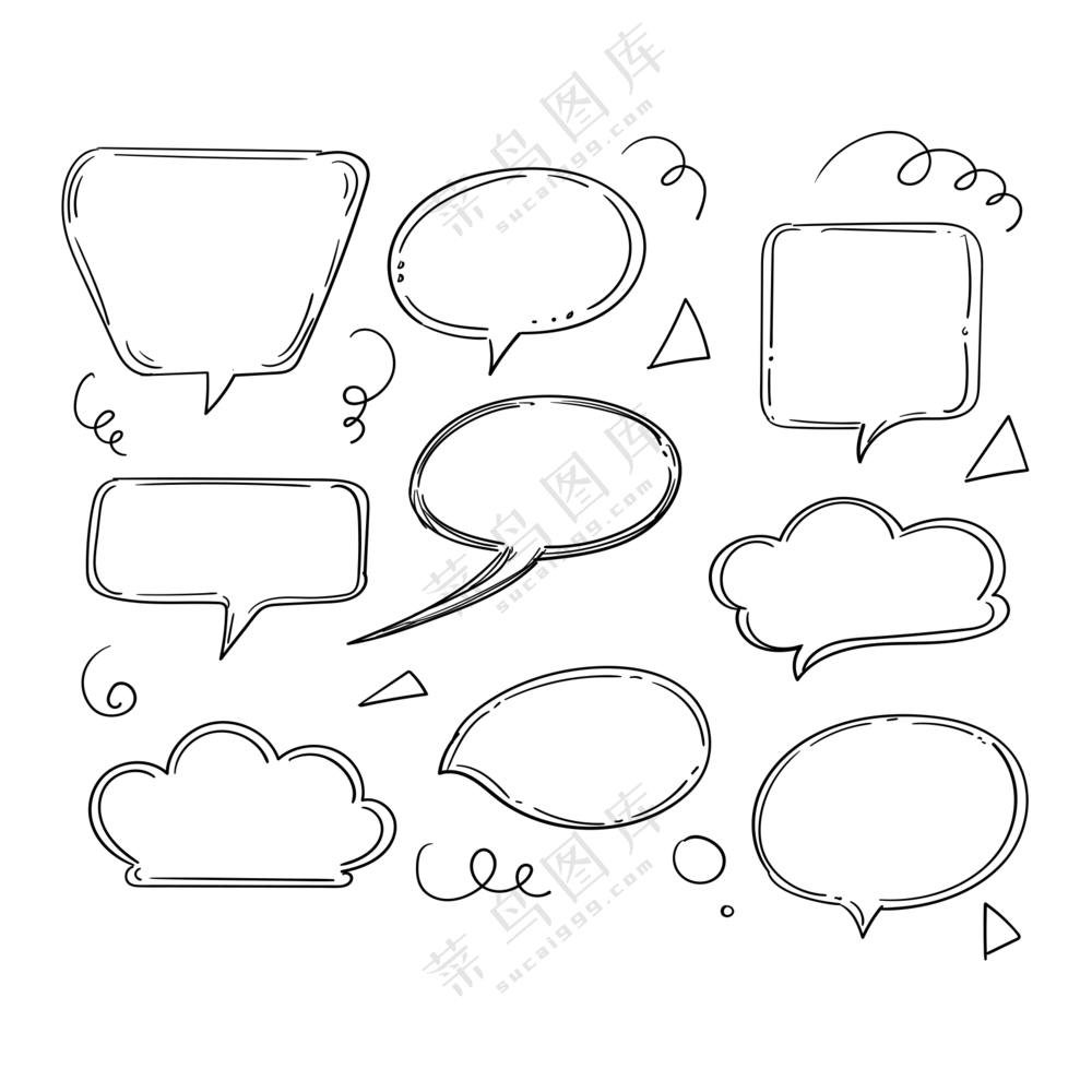 手绘素描风对话 (1)