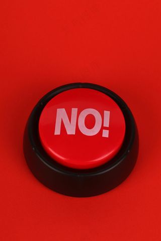 红色否定按钮过渡 NO