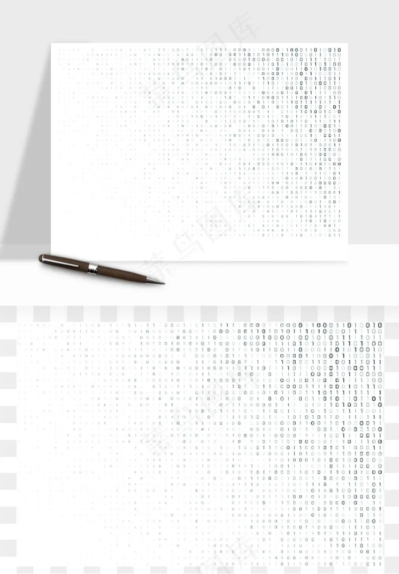 科技几何点线数字装饰png免抠