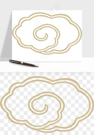 国潮祥云矢量png免抠