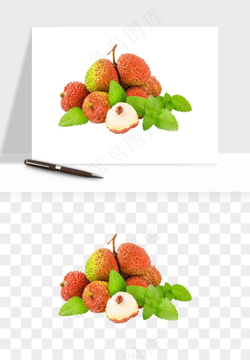 荔枝妃子笑水果png免抠