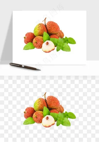 荔枝妃子笑水果png免抠