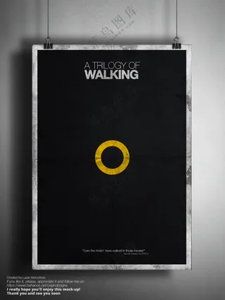 广告海报招贴展示psd样机-240