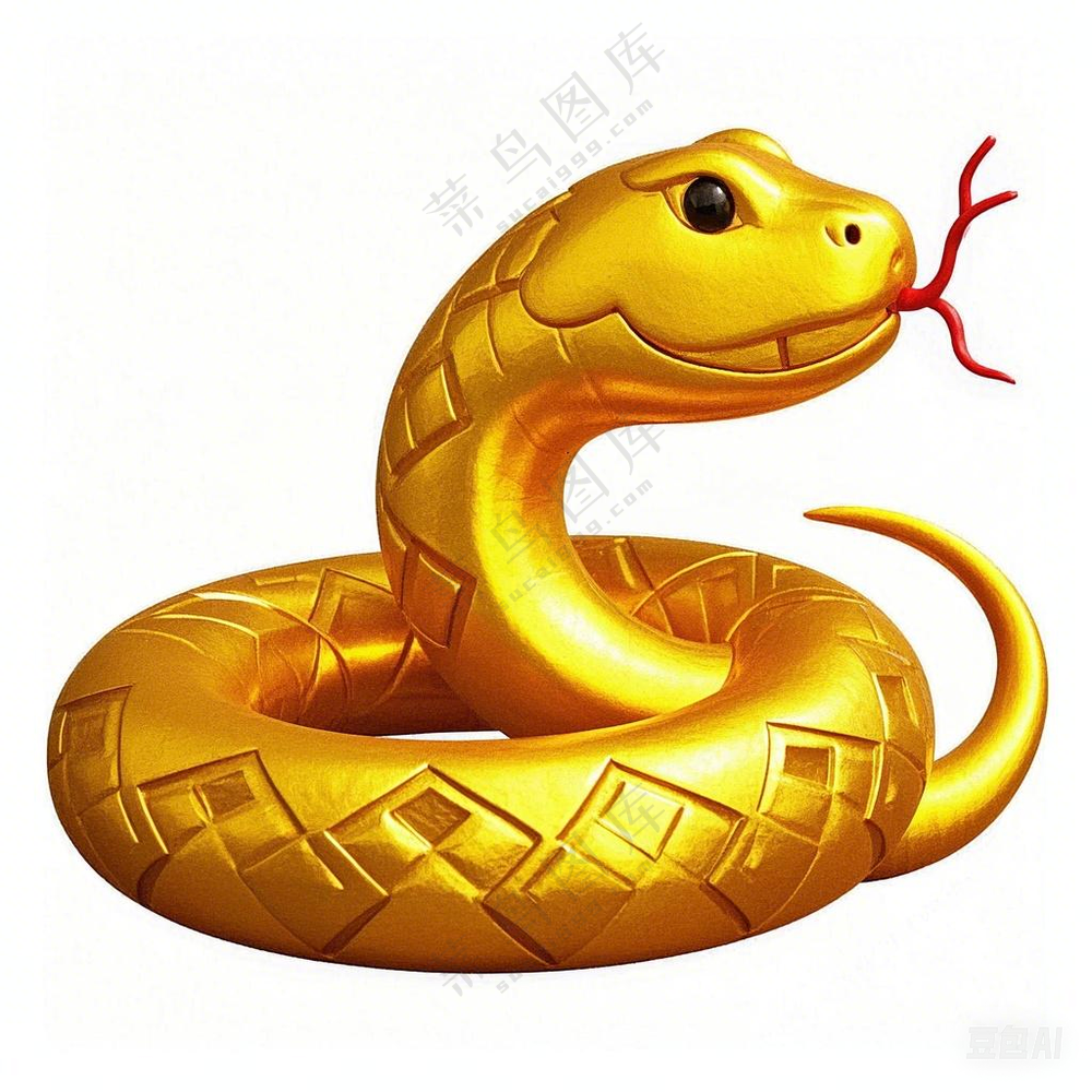 中国十二生肖 金蛇