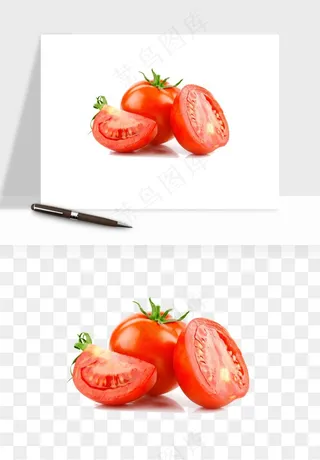 西红柿番茄圣女果png免抠