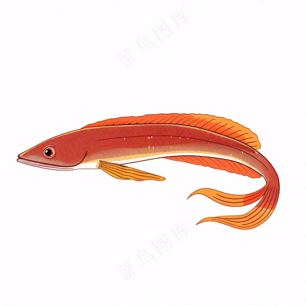 海洋鱼类海鲜卡通插画免抠