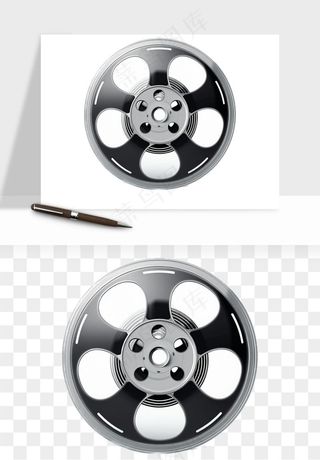 电影黑胶胶片png免抠