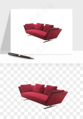 现代沙发家具png免抠