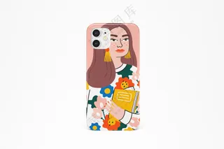 iPhone12手机壳样机文创周边PSD模板-18