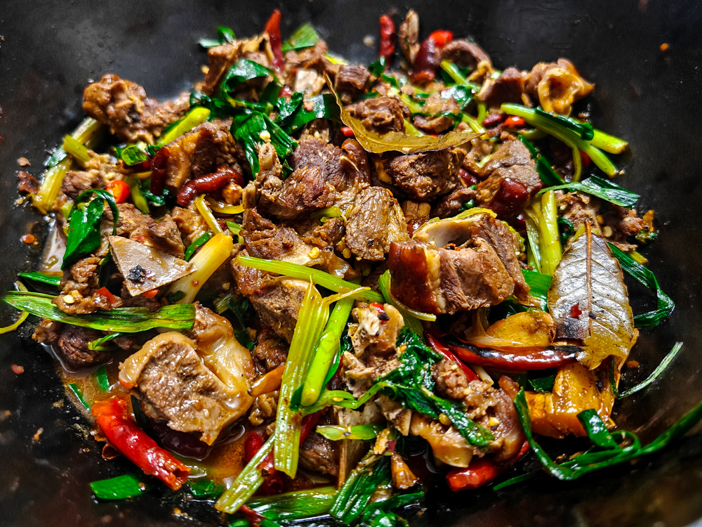 广西特色干锅脆皮狗肉脆皮香肉