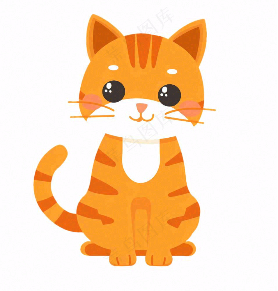 小猫猫咪宠物动物卡通插画免抠