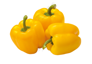 几个个大肉厚黄色彩椒免抠图片素材