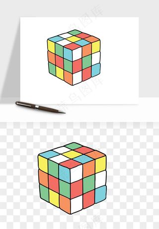 游戏魔方玩具png免抠