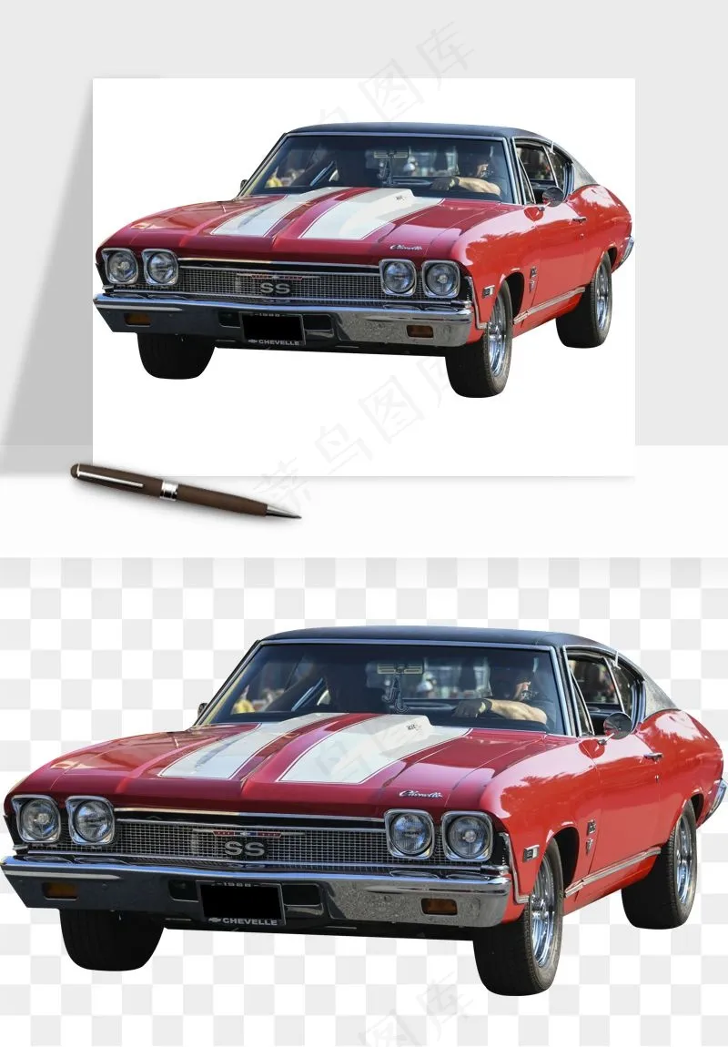 复古汽车交通工具png免抠