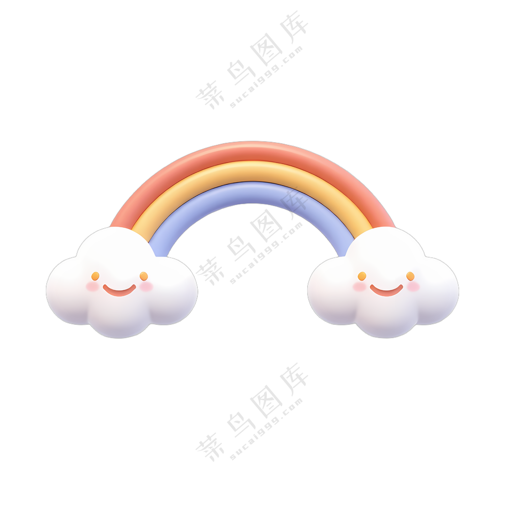 彩虹云彩笑脸