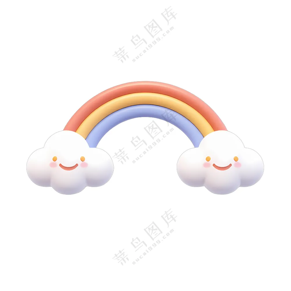 彩虹云彩笑脸